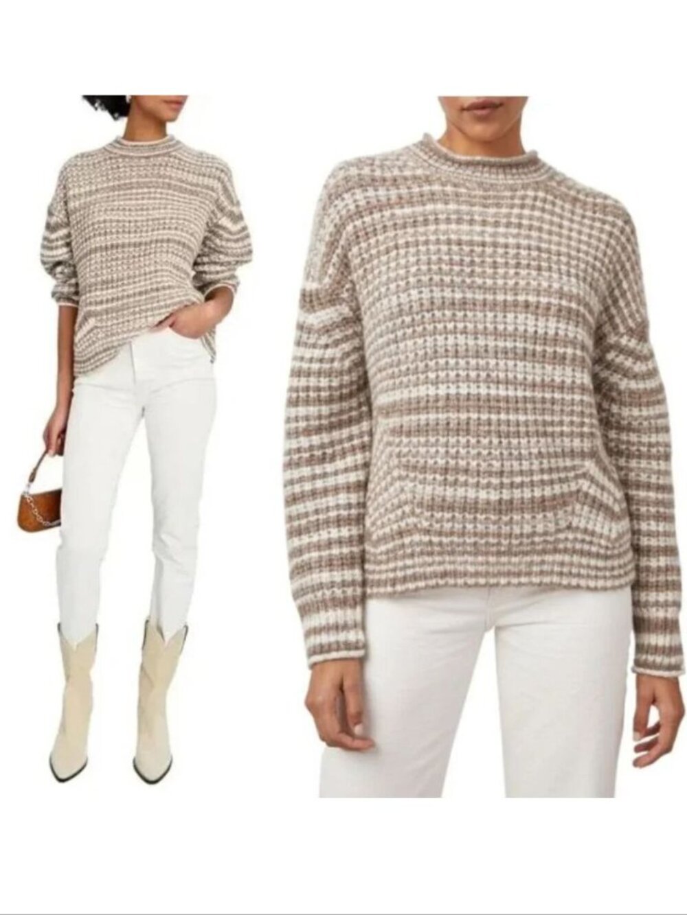 Rails Echo Knit Pullover Sweater Size XS Chunky Wool Alpaca Blend NEW $268